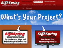 Tablet Screenshot of lindsignspring.com